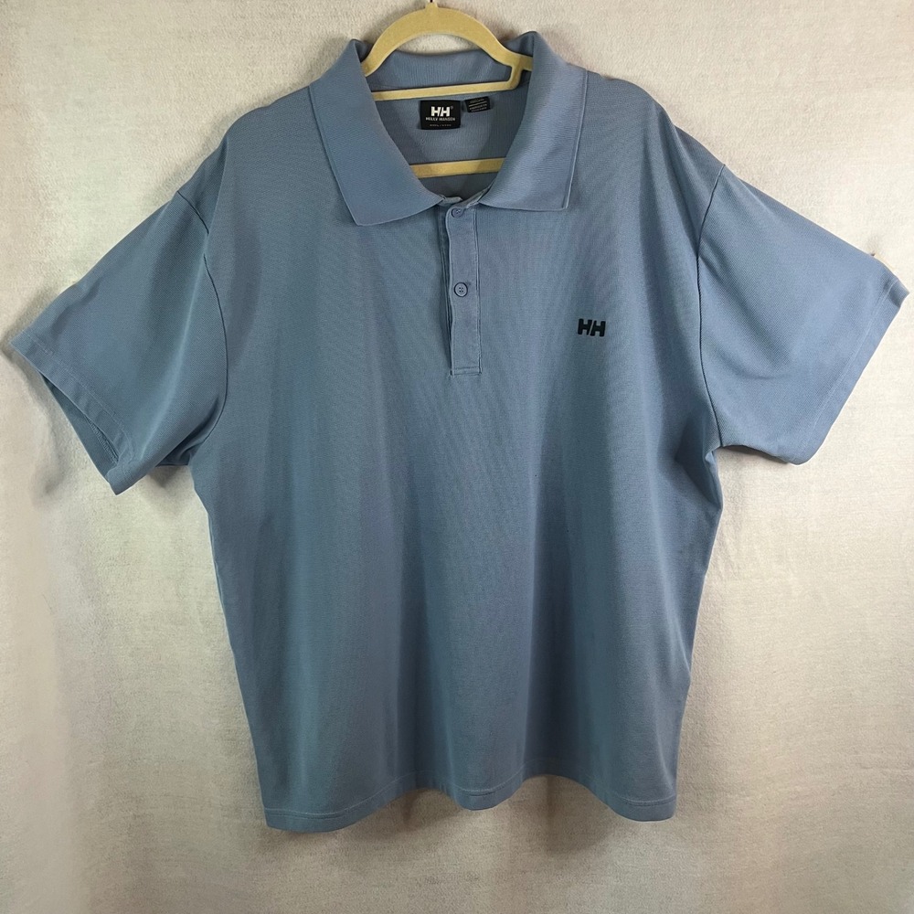 Helly Hansen Men's Polo 3X Light Blue Short Sleeve
